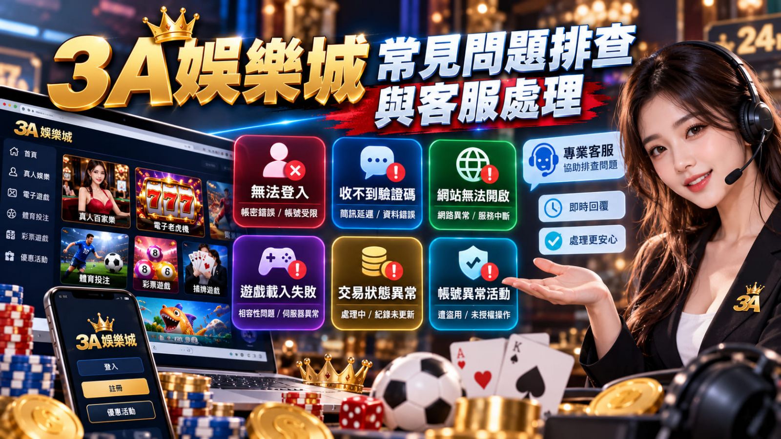 3A娛樂城介面有哪些功能？快速了解操作選單與常見使用問題！